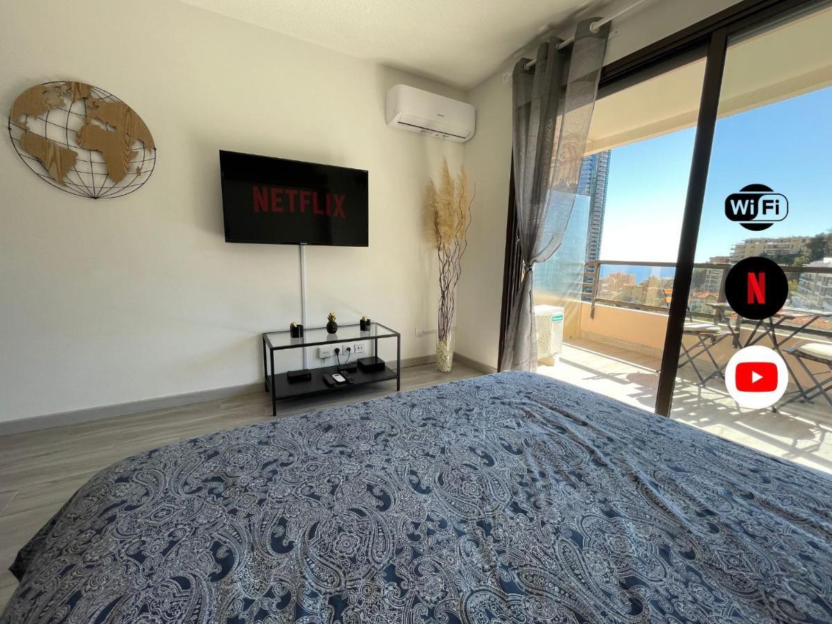 New Studio, Piscine Et Vue Mer • Proche De Monaco 보솔레이 외부 사진