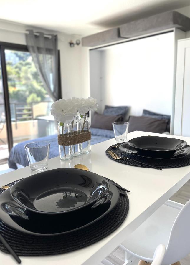 New Studio, Piscine Et Vue Mer • Proche De Monaco 보솔레이 외부 사진