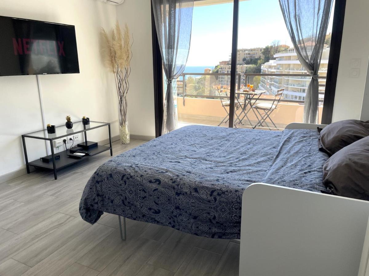 New Studio, Piscine Et Vue Mer • Proche De Monaco 보솔레이 외부 사진