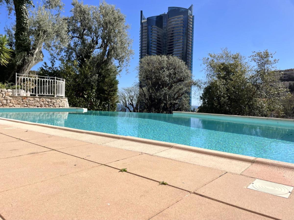 New Studio, Piscine Et Vue Mer • Proche De Monaco 보솔레이 외부 사진